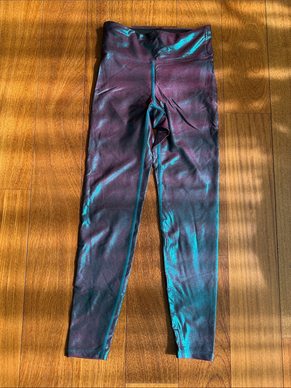 Heroine Sport Iridescent Teal and Purple Leggings